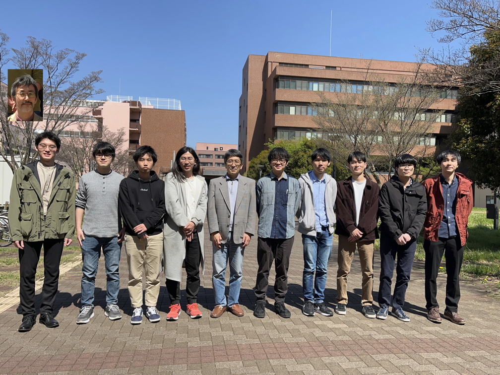 All members in front of Laboratory of Advanced Research B building All members on April 10, 2023