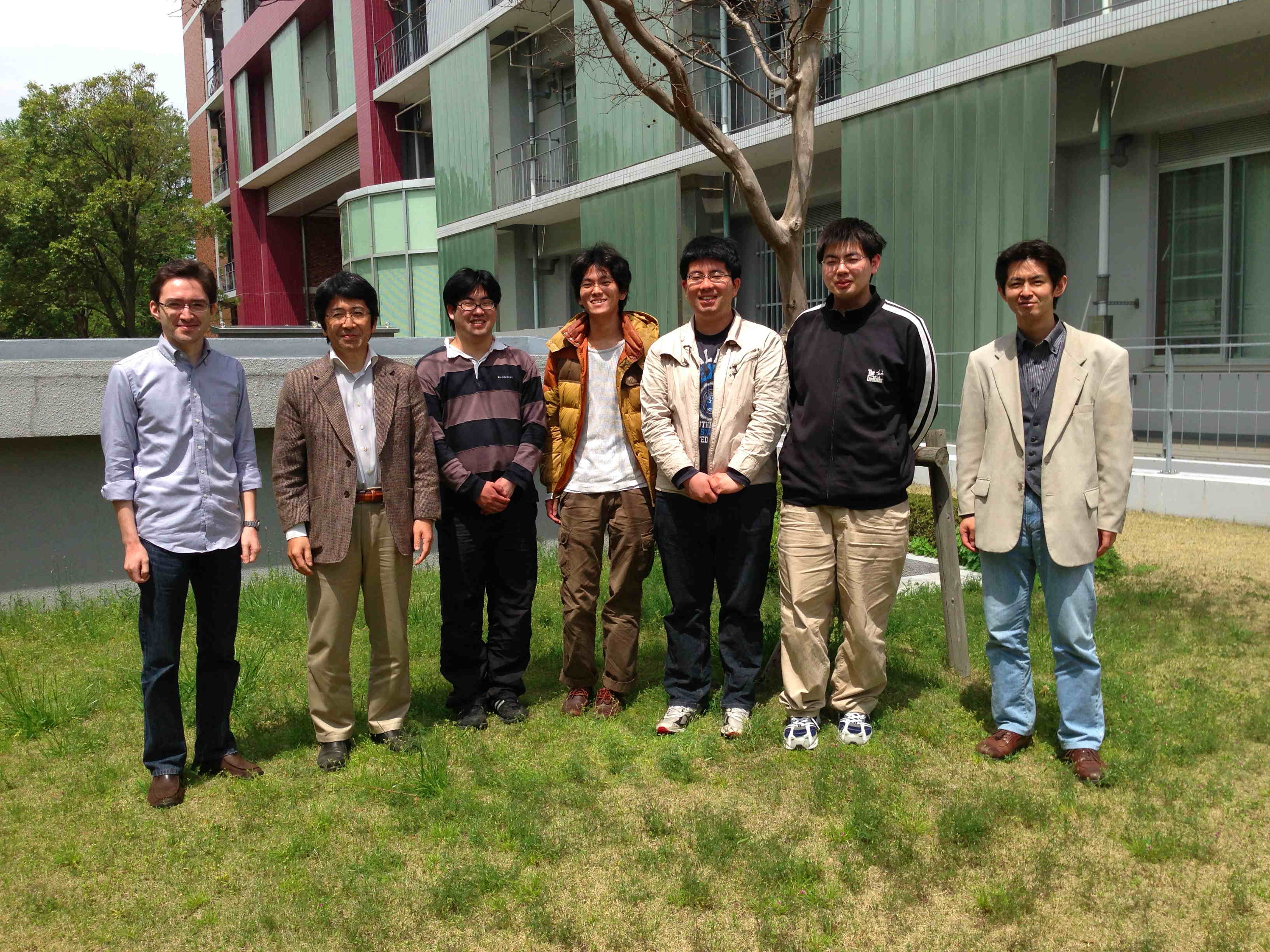 All members except in front of Laboratory of Advanced Research B buildingtaken All members on April 25, 2013
