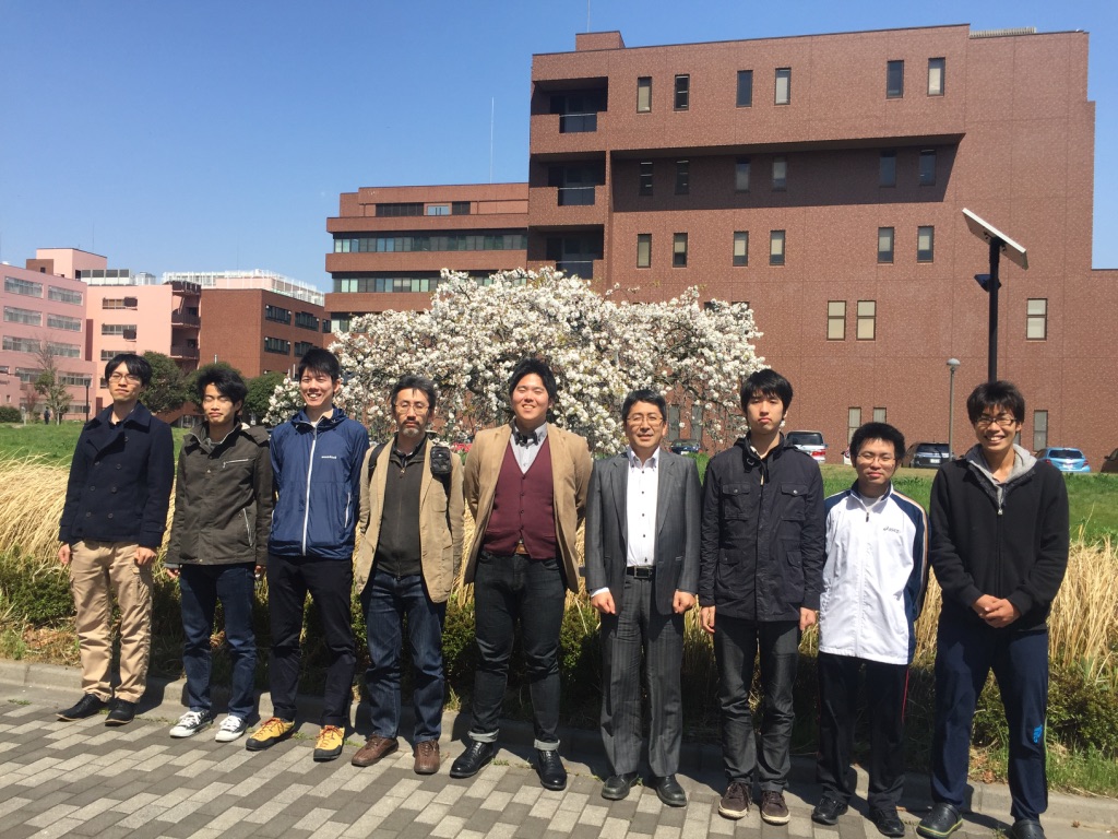 All members except in front of Laboratory of Advanced Research B buildingtaken All members on April 21, 2016